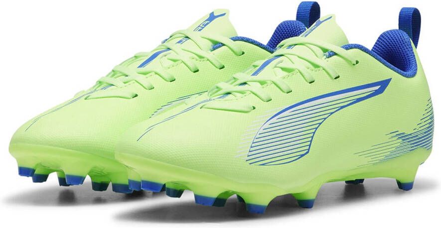 PUMA Ultra 5 Play Gras Kunstgras Voetbalschoenen (MG) Kids Groen Blauw Zwart Wit - Foto 2
