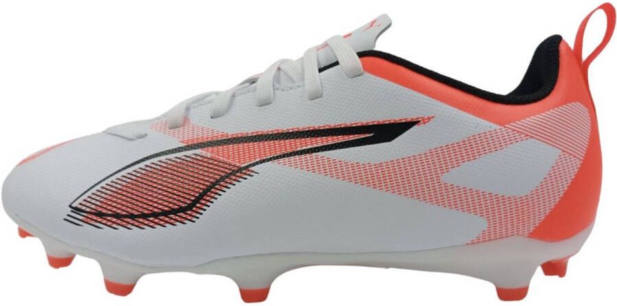 PUMA Ultra 5 Play FG AG Junior voetbalschoenen wit zwart rood 34.5 snelheid