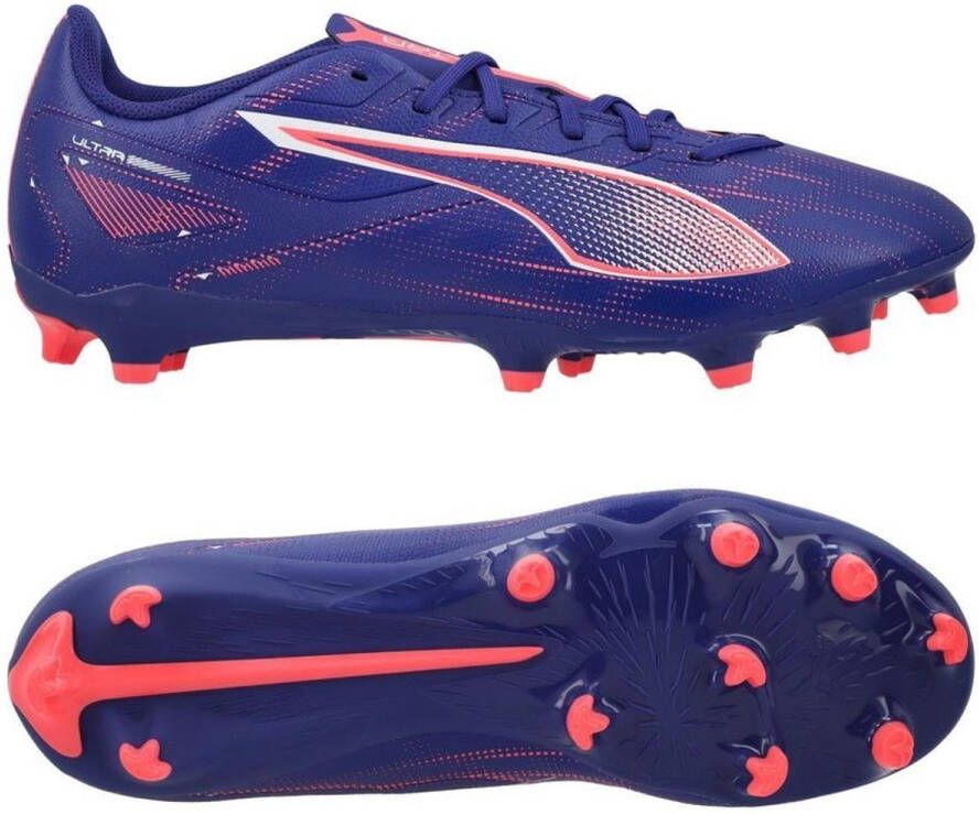 PUMA ULTRA 5 PLAY FG AG Unisex Sportschoenen Lapis Lazuli- White-Sunset Glow