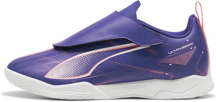 PUMA Ultra 5 Play V Zaalvoetbalschoenen (IN) Kids Paars Lichtroze Wit