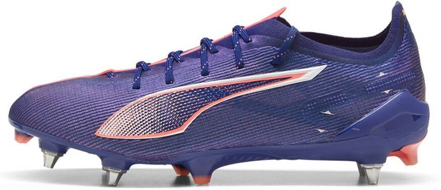 PUMA Ultra 5 Ultimate IJzeren-Nop Voetbalschoenen (SG) Paars Lichtroze Wit