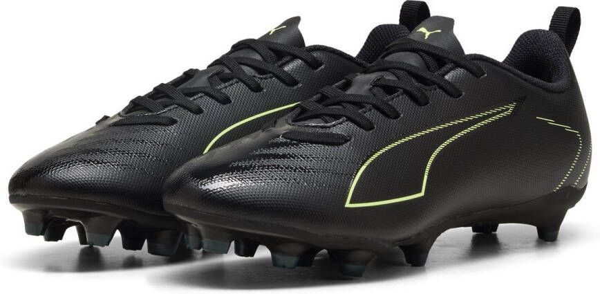 PUMA ULTRA 6 PLAY FG AG Jr Unisex Sportschoenen Black-Fizzy Light-Green Terrain