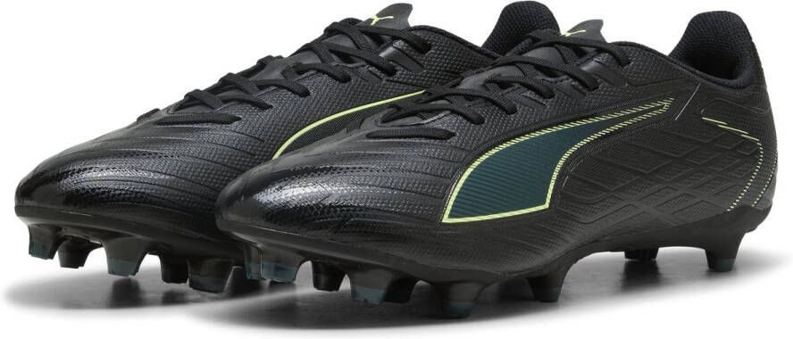 PUMA ULTRA 6 PLAY FG AG Unisex Sportschoenen Black-Fizzy Light-Green Terrain