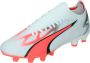 PUMA Ultra Match FG Voetbalschoenen White Black Fire Orchid - Thumbnail 7