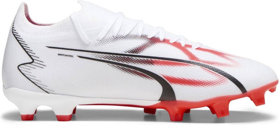 PUMA Ultra Match FG Voetbalschoenen White Black Fire Orchid - Foto 3