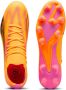 PUMA Ultra Match Gras Kunstgras Voetbalschoenen (MG) Oranje Zwart Roze - Thumbnail 6