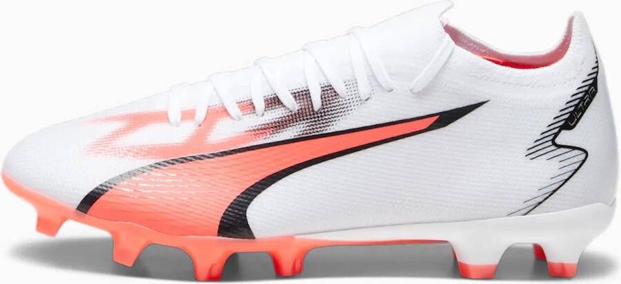 PUMA Ultra Match FG Voetbalschoenen White Black Fire Orchid - Foto 2