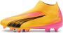 PUMA Ultra Match+ Veterloze Gras Kunstgras Voetbalschoenen (MG) Oranje Zwart Roze - Thumbnail 1