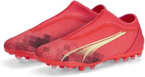 PUMA Ultra Match Ll MG Voetbalschoenen Fiery Coral Fizzy Light Black