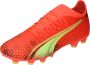 PUMA Ultra Match Gras Kunstgras Voetbalschoenen (MG) Oranje Lichtgroen - Thumbnail 9