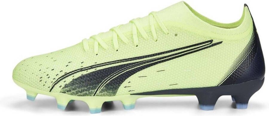 PUMA Ultra Match Gras Kunstgras Voetbalschoenen (MG) Lichtgroen Zwart Blauw - Foto 3