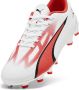 PUMA Ultra Play Gras Kunstgras Voetbalschoenen (MG) Kids Wit Rood Zwart - Thumbnail 8