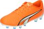 PUMA Ultra Play Gras Kunstgras Voetbalschoenen (MG) Kids Oranje Wit Blauw - Thumbnail 4