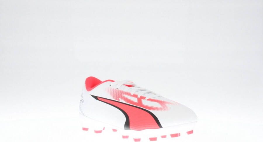 PUMA Ultra Play Gras Kunstgras Voetbalschoenen (MG) Kids Wit Rood Zwart - Foto 4