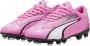 Puma Ultra Play FG AG Jr. voetbalschoenen roze wit zwart Jongens Meisjes Imitatieleer 36 - Thumbnail 2