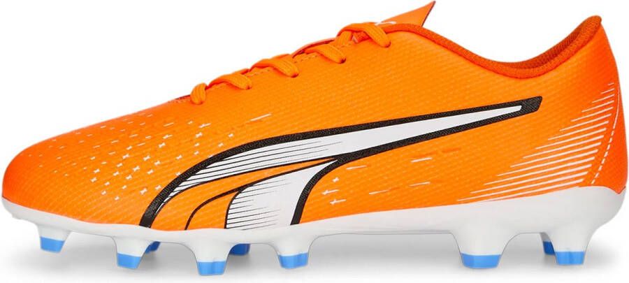 PUMA Ultra Play Gras Kunstgras Voetbalschoenen (MG) Kids Oranje Wit Blauw - Foto 4
