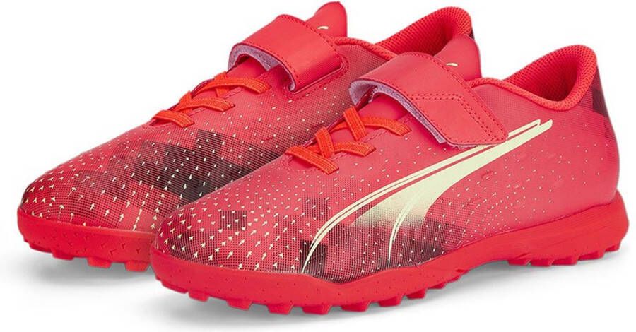 PUMA Ultra Play TT V Schoenen Fiery Coral Fizzy Light Black Kinderen