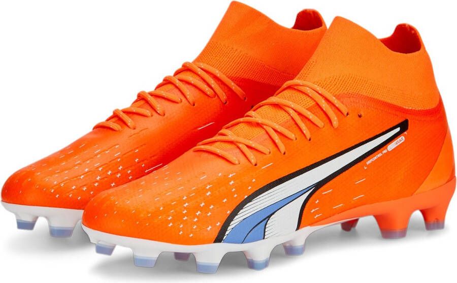 PUMA Ultra Pro Gras Kunstgras Voetbalschoenen (MG) Oranje Wit Blauw