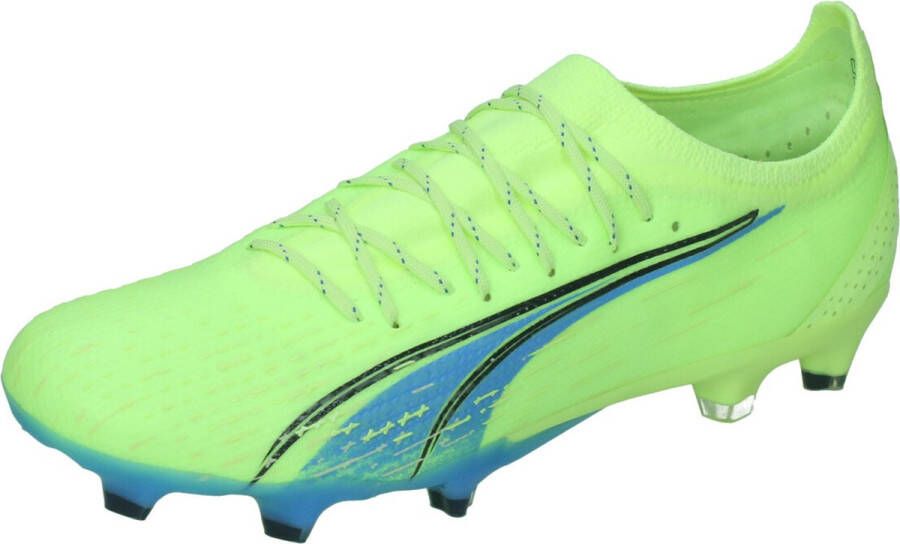 PUMA Ultra Ultimate Gras Kunstgras Voetbalschoenen (MG) Lichtgroen Blauw Zwart