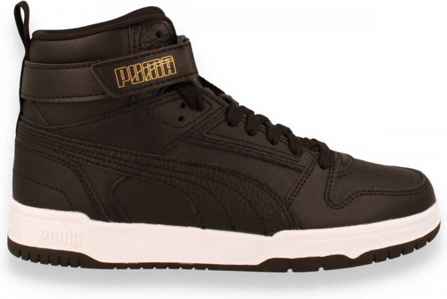 PUMA Uni Game JR Black Team Gold ZWART