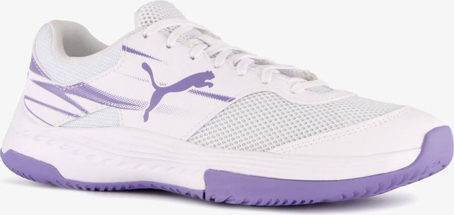 Puma Varion II dames indoorschoenen wit paars