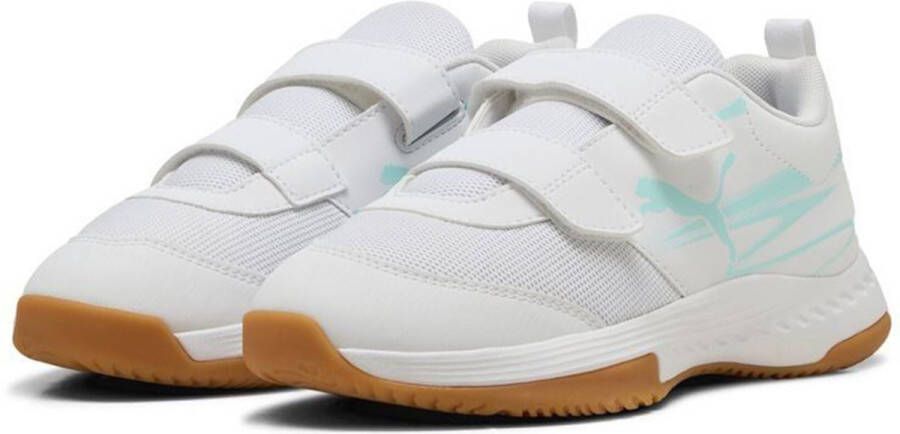 PUMA Varion II V Jr indoorschoenen voor kinderen 108106 05 Peppermint-White