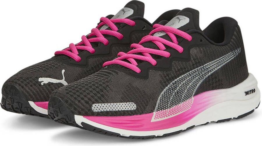 PUMA Velovity Nitro 2 Wns Runningschoenen Dames Black Ravish Silver