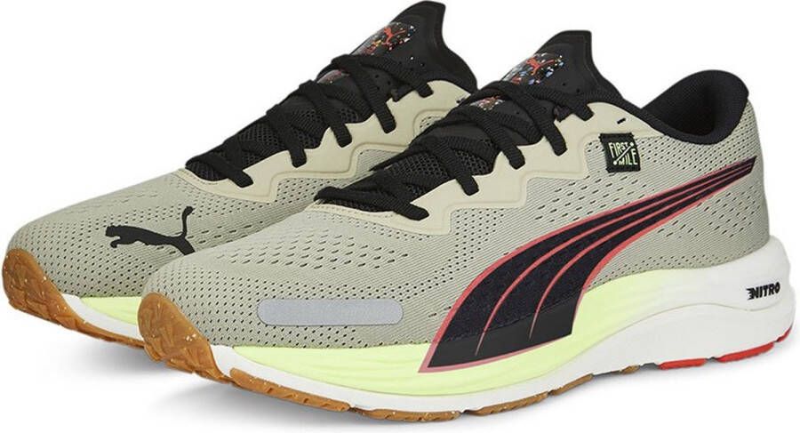 PUMA Velocity Nitro 2 Fm Hardloopschoenen Beige Man