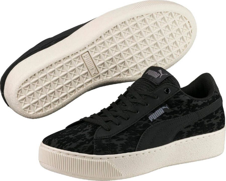 Puma Ronde Neus Platform Sneakers Vrouw Synthetisch Black Dames