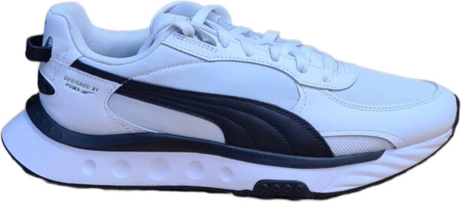 Puma Wild Rider Heren Schoenen White Synthetisch Leer