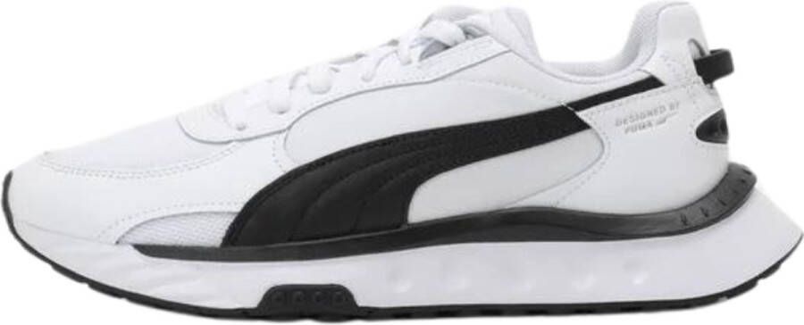 Puma Wild Rider Heren Schoenen White Synthetisch Leer