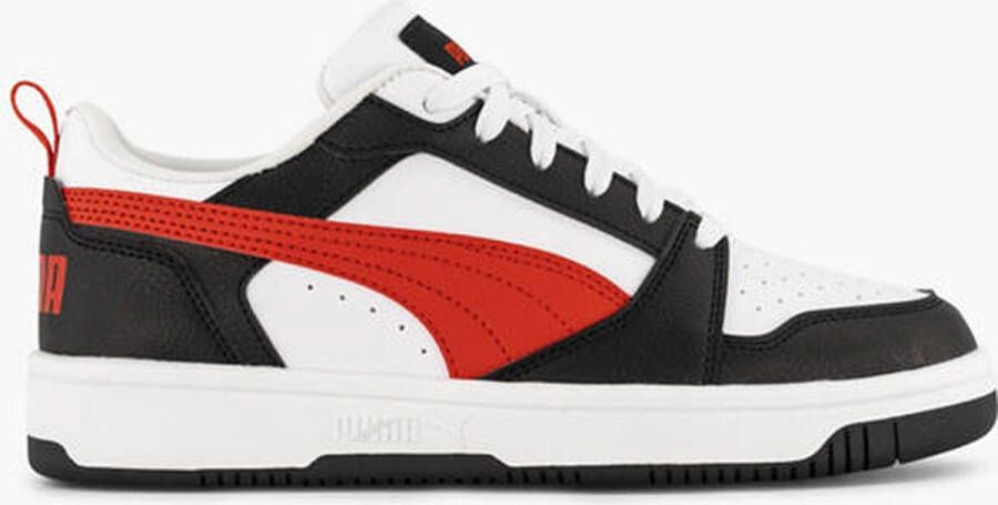 PUMA Rebound V6 Lo Jr Unisex Sneakers White-For All Time Red- Black - Foto 5