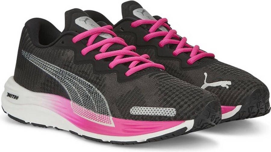 PUMA Velovity Nitro 2 Wns Runningschoenen Dames Black Ravish Silver