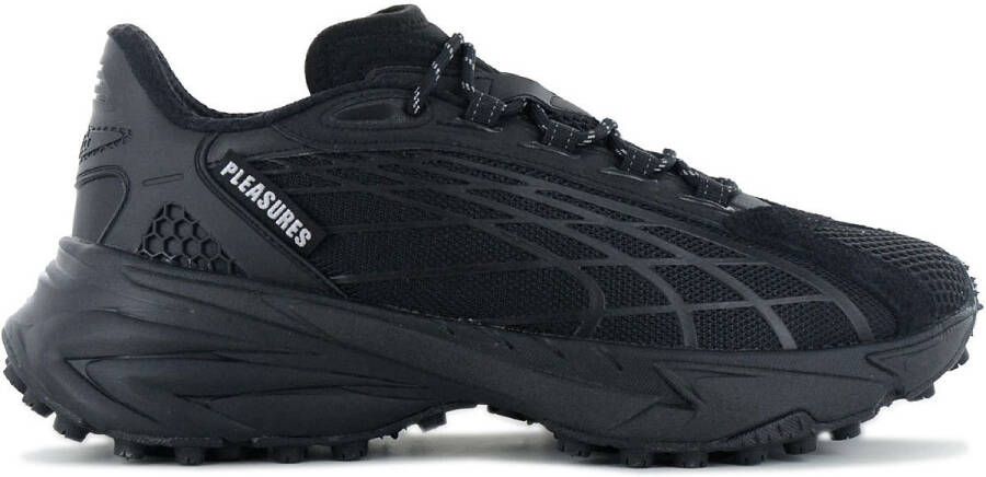 PUMA x Pleasures Spirex Heren Sneakers Schoenen Zwart 396037