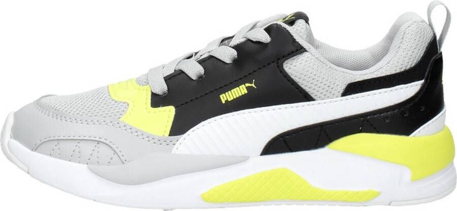 PUMA X Ray 2 Square Sneakers Peuters Lichtgrijs Wit Zwart Geel - Foto 2