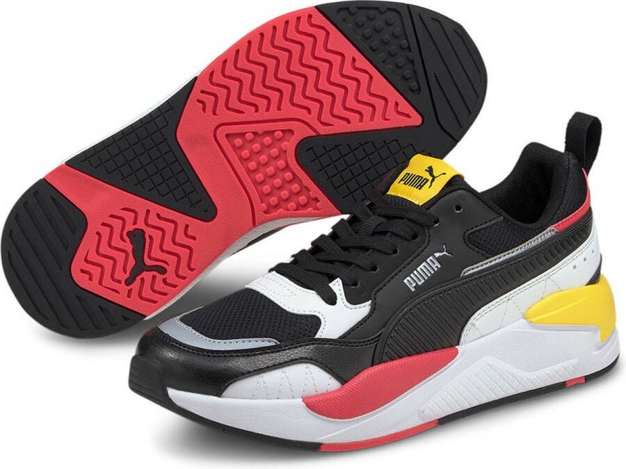 PUMA X Ray 2 Square Sneakers Zwart Wit Roze Geel