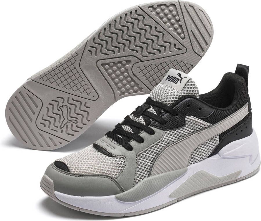 PUMA X-Ray Glitch Heren Sneakers Gray Violet Limestone Black White