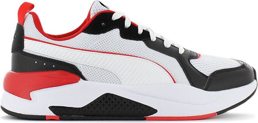 PUMA X-Ray Sneakers Heren White- White- Black-High Risk Red- Silver