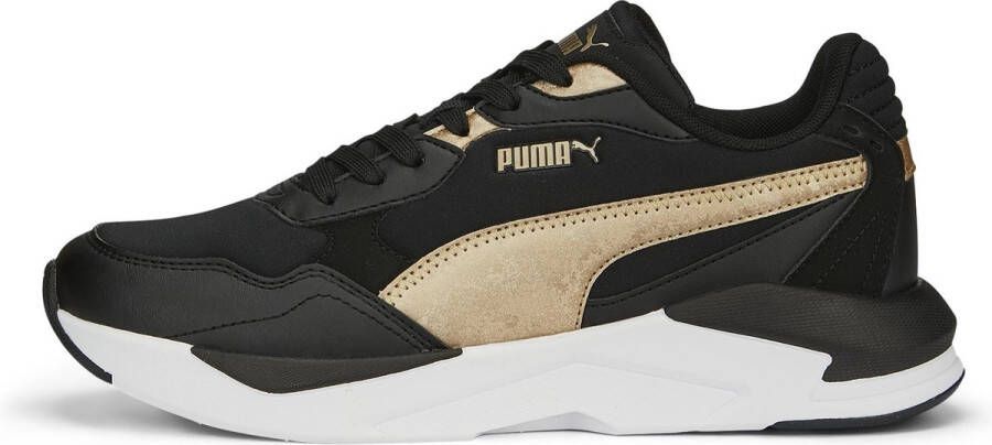 Puma x-ray speed lite metallics sneakers zwart goud dames