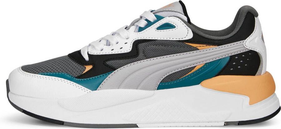 PUMA X-Ray Speed Unisex Sneakers CastIron Marble White OrangePeach