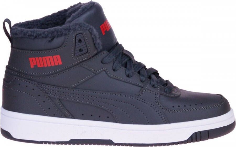 Puma rebound joy fur mid sneakers grijs kinderen - Foto 3
