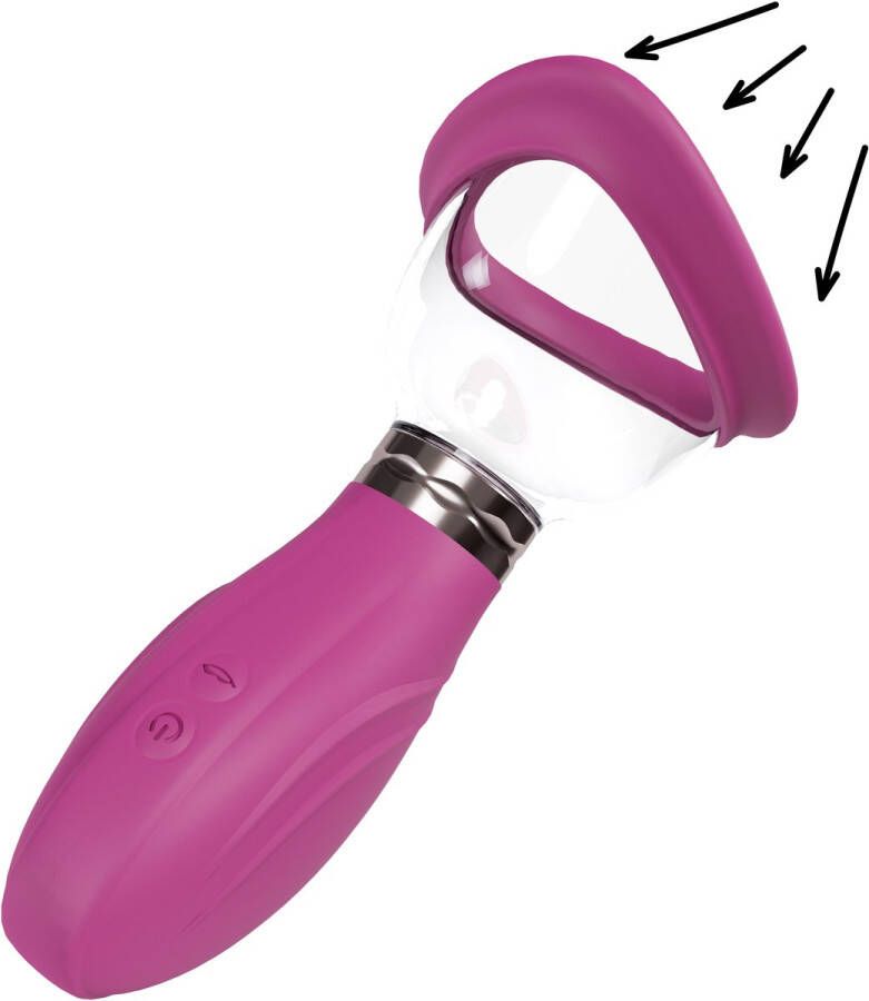 Pumped Delightful Rechargeable Vulva and Breast Pump Pink