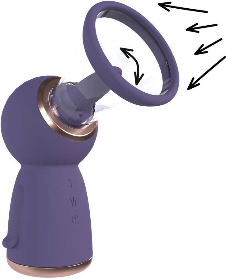 Pumped Exquisite Rechargeable Vulva and Breast Pump Purple