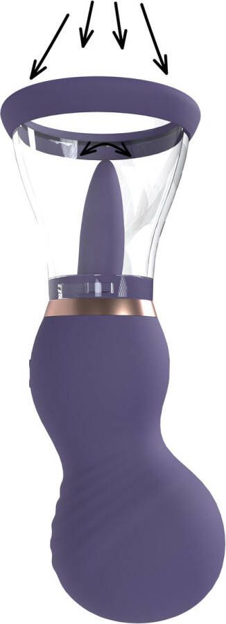 Pumped Sensual Rechargeable Vulva and Breast Pump Purple - Foto 1