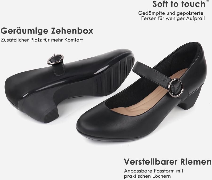 Pumps met klossen geschikt voor jurken