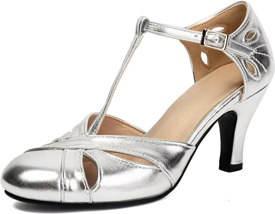 Pumps met gesloten ronde neus en hak