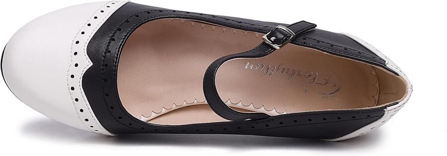 Pumps met veter en enkelband