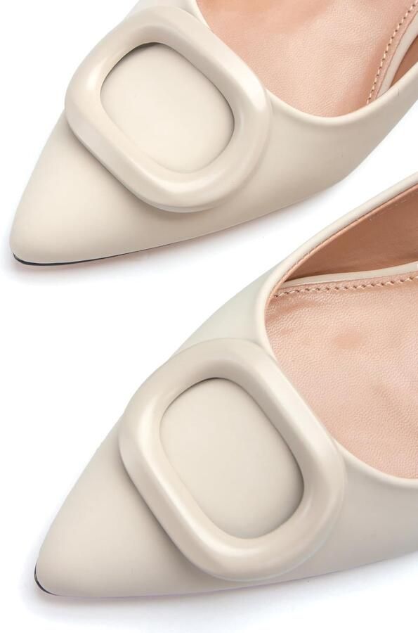 Pumps met hak Wildlederimitatie kunstleder Slingbacks