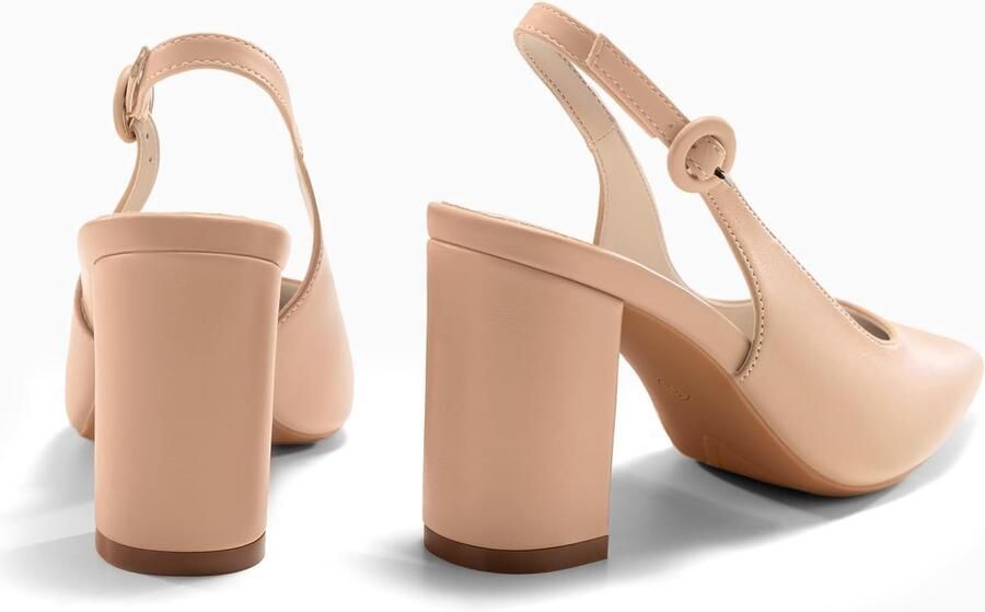 Pumps met hak en enkelbandje