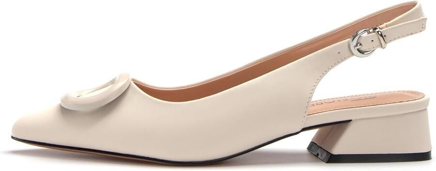 Pumps met hak Wildlederimitatie kunstleder Slingbacks